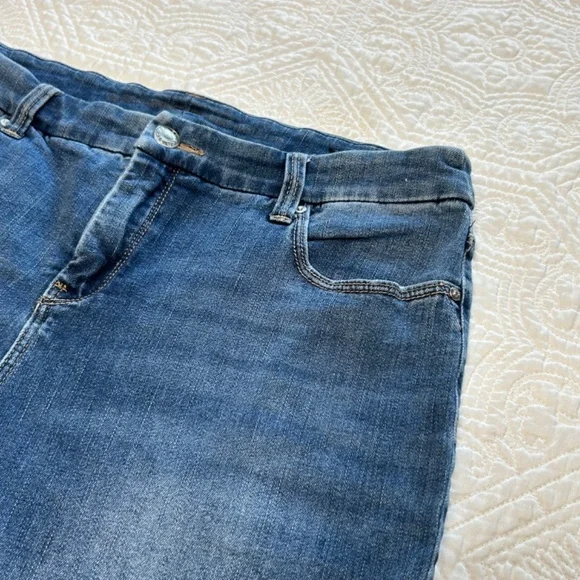 CHICO'S Embroidered Ankle Jeans - So Slimming Girlfriend - Picture 8 of 14